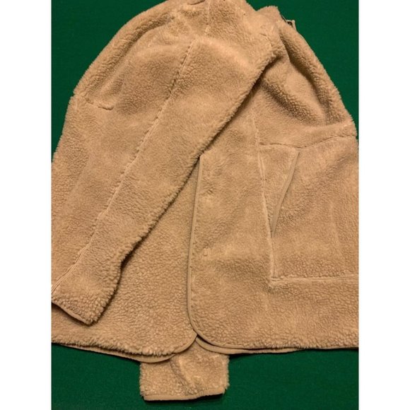 Nike Yoga Therma-Fit Sherpa Fleece Pullover Training Sweatshirt DD2182-247 Khaki - Picture 11 of 11